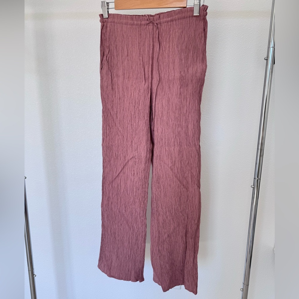 ZARA crinkle pants XS